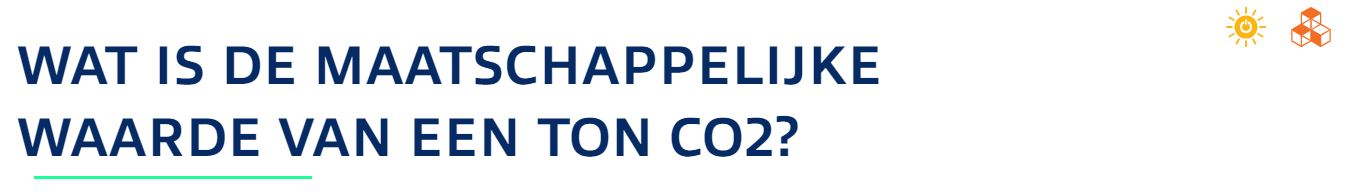 Wat is de maatschappelijke waarde van een ton CO2?